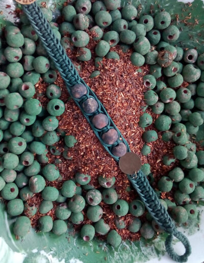 21. Ihlathi clay beads & braided bracelet